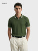 Men's Green Slim Fit Solid Casual Polo T-Shirt
