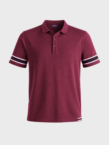 Men's Maroon Slim Fit Solid Casual T-Shirt