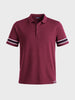 Men's Maroon Slim Fit Solid Casual T-Shirt