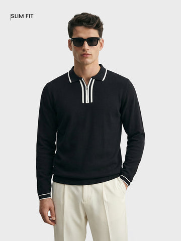 Men's Black Slim Fit Solid Casual T-Shirt