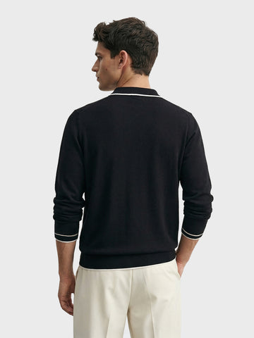 Men's Black Slim Fit Solid Casual T-Shirt