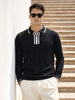 Men's Black Slim Fit Solid Casual T-Shirt