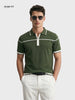 Men's Green Slim Fit Solid Casual T-Shirt