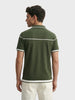 Men's Green Slim Fit Solid Casual T-Shirt