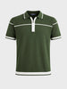 Men's Green Slim Fit Solid Casual T-Shirt