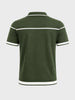 Men's Green Slim Fit Solid Casual T-Shirt