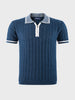 Men's Teal Slim Fit Solid Casual Polo T-Shirt