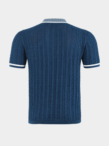Men's Teal Slim Fit Solid Casual Polo T-Shirt