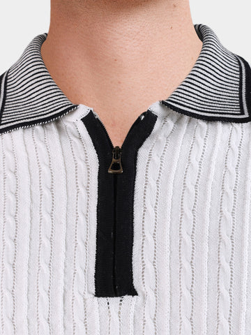 Men's Cream Slim Fit Solid Casual Polo T-Shirt