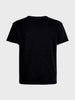 Men's Black Regular Fit Embroidered Casual T-Shirt