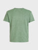 Men's Green Regular Fit Embroidered Casual T-Shirt