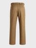 Men's Brown Regular Fit Solid Casual Trousers
