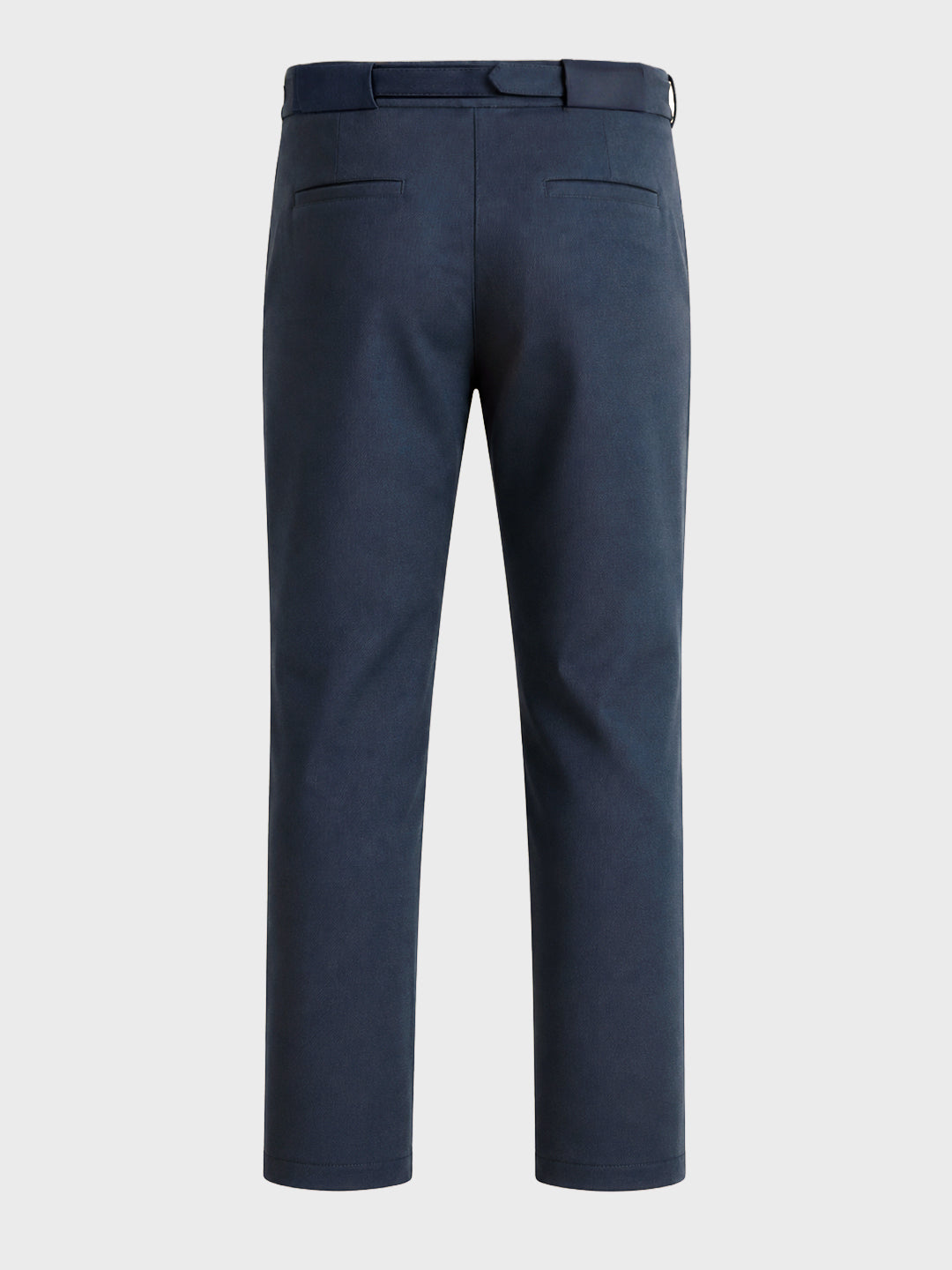 Men's Grey Regular Fit Solid Casual Trousers