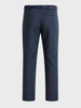 Men's Grey Regular Fit Solid Casual Trousers