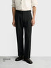 Men's Black Regular Fit Solid Casual Trousers
