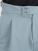 Men's Green Regular Fit Solid Casual Trousers
