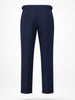Men's Blue Regular Fit Solid Casual Trousers