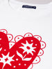 Men's White Relaxed Fit Graphic Printed Casual T-Shirt