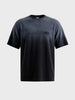 Men's Black Relaxed Fit Printed Casual T-Shirt