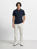 Men's White Relaxed Fit Solid Utility Joggers