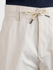 Men's White Relaxed Fit Solid Utility Joggers