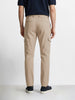 Men's Beige Relaxed Fit Solid Utility Joggers