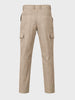 Men's Beige Relaxed Fit Solid Utility Joggers
