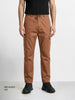 Men's Brown Relaxed Fit Solid Utility Joggers