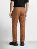 Men's Brown Relaxed Fit Solid Utility Joggers