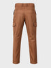 Men's Brown Relaxed Fit Solid Utility Joggers