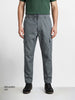 Men's Grey Relaxed Fit Solid Utility Joggers