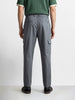 Men's Grey Relaxed Fit Solid Utility Joggers
