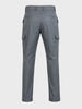 Men's Grey Relaxed Fit Solid Utility Joggers