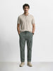 Men's Olive Relaxed Fit Solid Utility Joggers