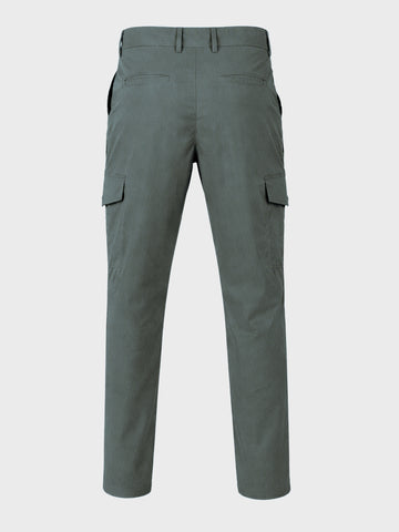 Men's Olive Relaxed Fit Solid Utility Joggers