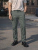 Men's Olive Relaxed Fit Solid Utility Joggers
