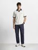 Men's Blue Relaxed Fit Solid Utility Joggers