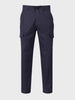 Men's Blue Relaxed Fit Solid Utility Joggers