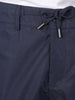 Men's Blue Relaxed Fit Solid Utility Joggers
