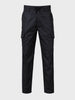 Men's Black Relaxed Fit Solid Utility Joggers