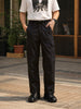 Men's Black Relaxed Fit Solid Utility Joggers