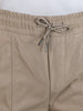 Men's Khaki Relaxed Fit Solid Utility Joggers