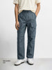 Men's Grey Relaxed Fit Solid Utility Joggers