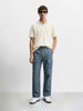 Men's Grey Relaxed Fit Solid Utility Joggers