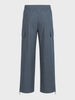 Men's Grey Relaxed Fit Solid Utility Joggers