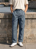 Men's Grey Relaxed Fit Solid Utility Joggers