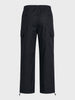 Men's Black Relaxed Fit Solid Utility Joggers