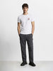 Men's Grey Relaxed Fit Solid Utility Joggers