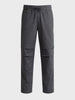 Men's Grey Relaxed Fit Solid Utility Joggers