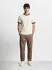 Men's Khaki Relaxed Fit Solid Utility Joggers